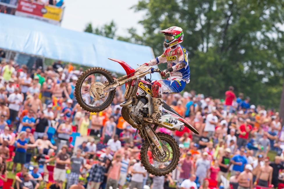 Christian Craig made his 2014 debut at RedBud with GEICO Honda. 