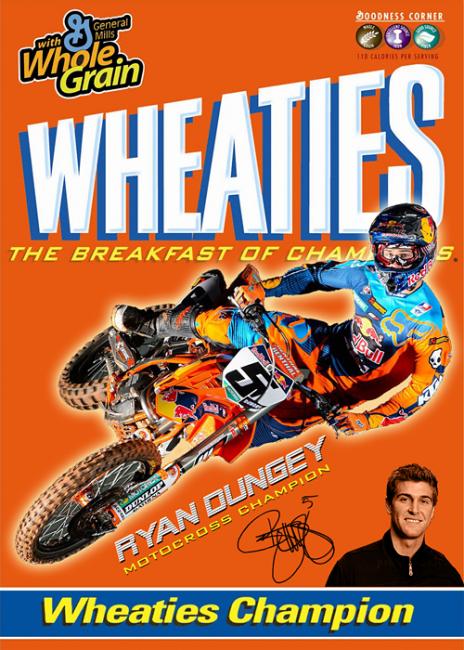 Reader Paul Shirey put this together of what Dungey would look like on the Wheaties box.