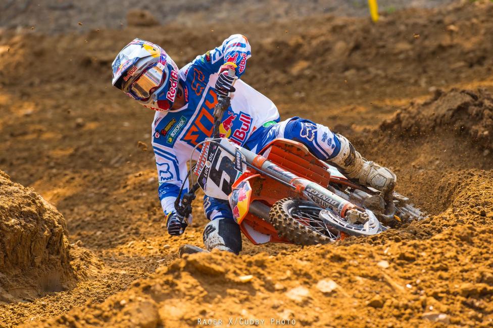 Ryan Dungey took the overall victory in the 450 class at Budds Creek
