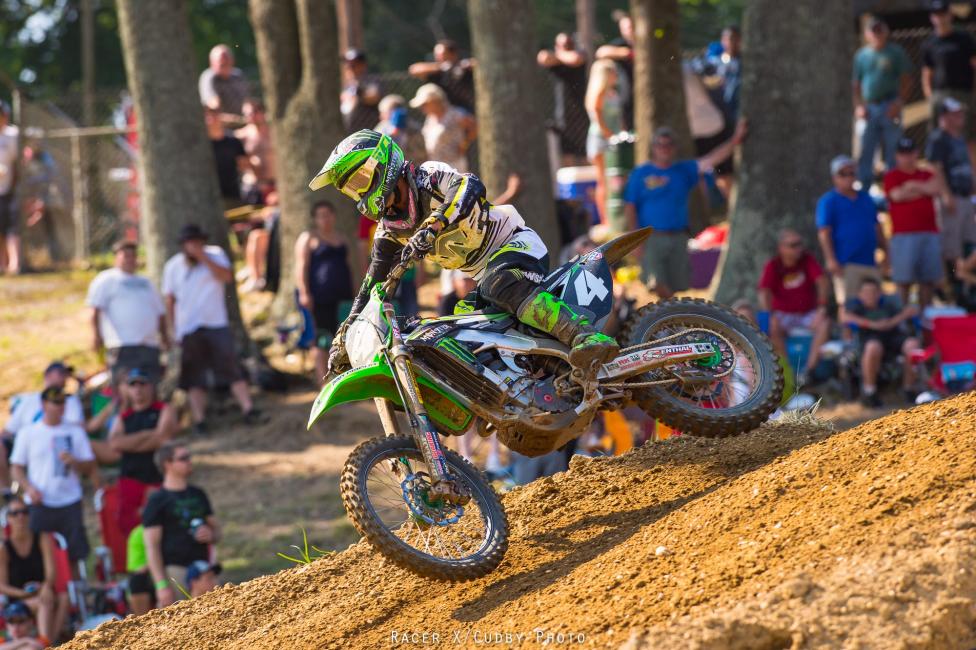 Blake Baggett won the overall in the 250 class at Budds Creek.
