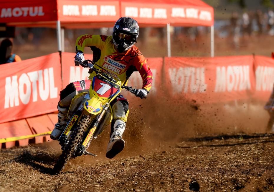 Matt Moss holds the MX1 points lead.  