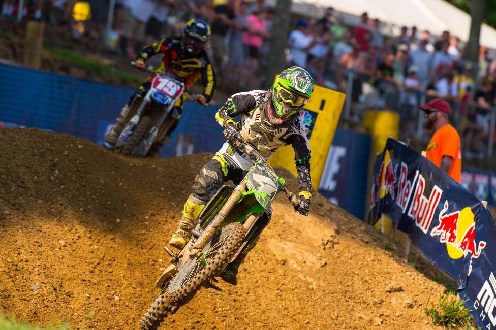 Baggett dominated the second moto to capture the overall. 
