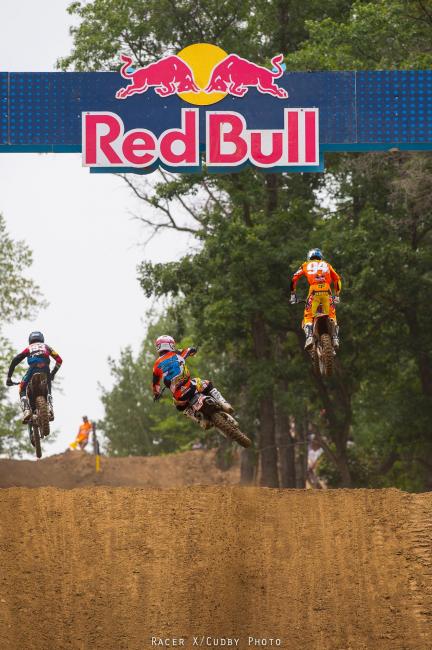 It was another Roczen/Tomac classic in the first 450 moto at Spring Creek.