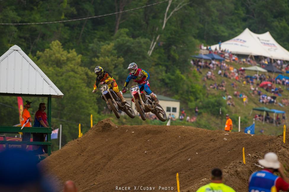 Webb and Bogle battled hard, but Webb went on to take the win while Bogle crashed out late.