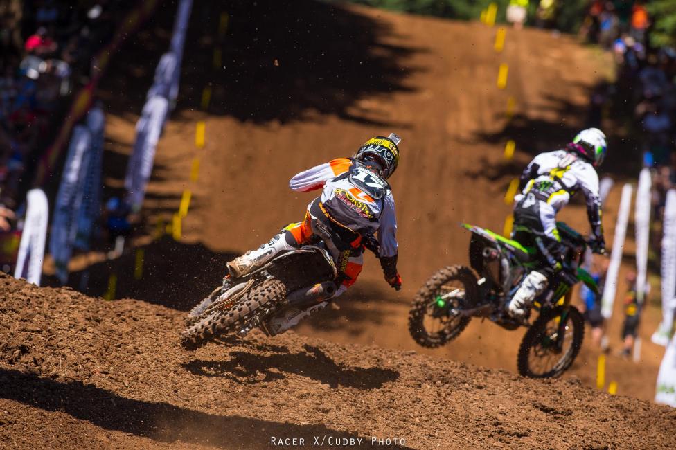 Anderson was on fire in Washougal until a big high-side ended his day.