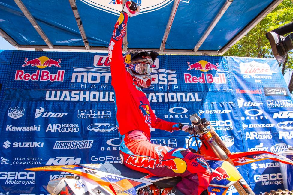 Anderson was on fire in Washougal until a big high-side ended his day.