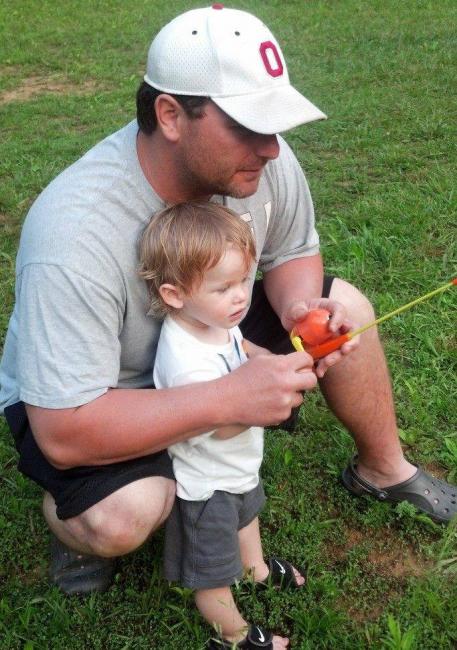 Greg and his son, Ezra. 