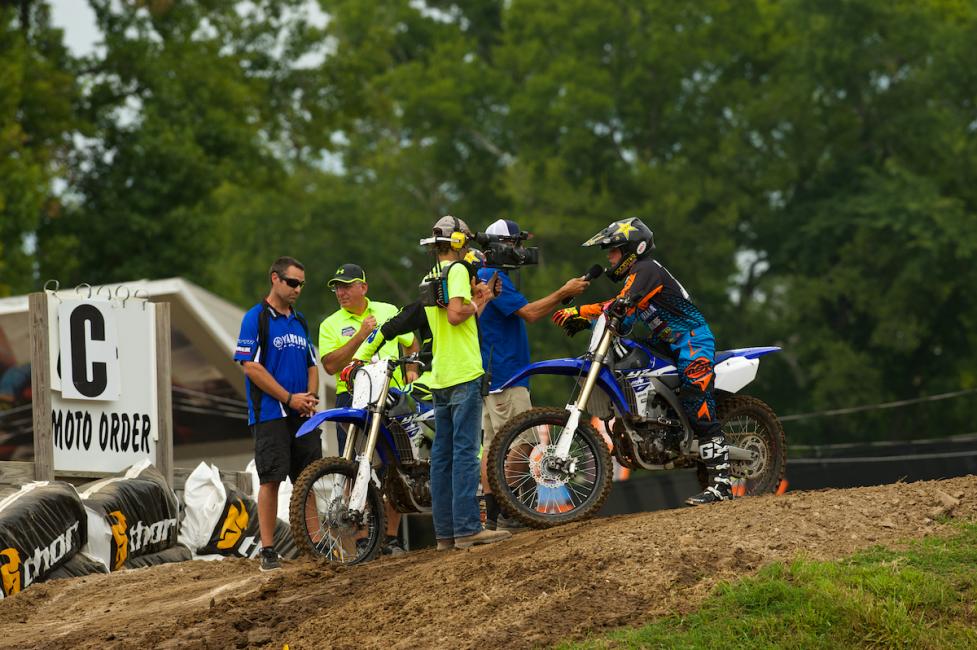 Jeremy Martin and Cooper Webb were out demoing some of the new YZs.