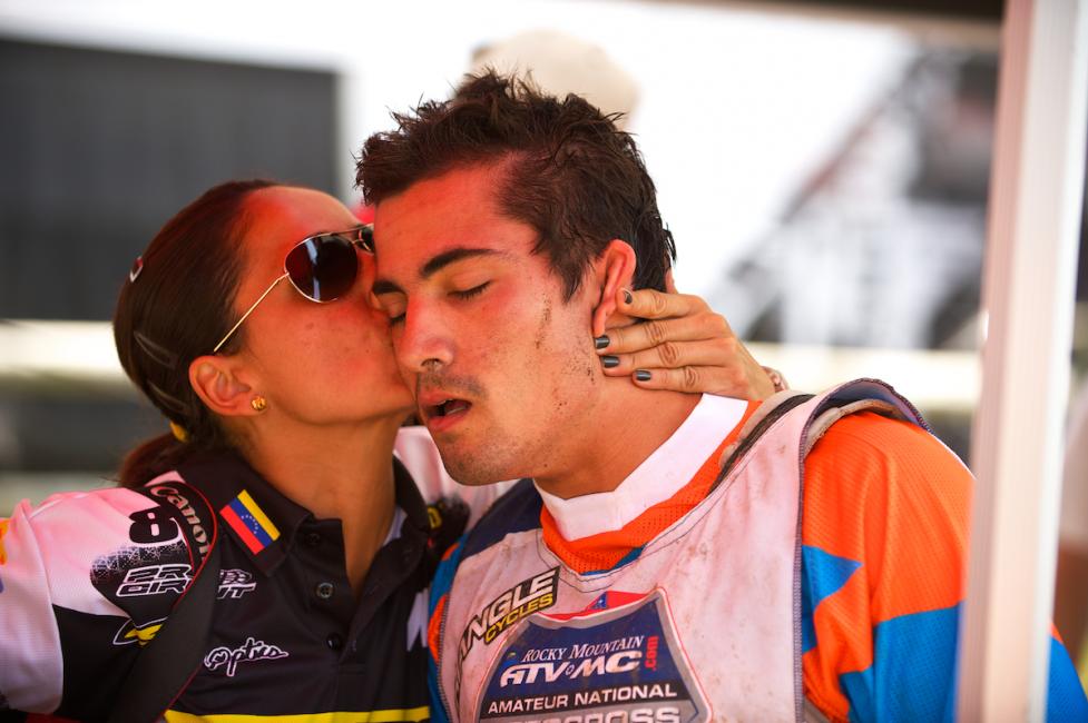 The moment. (Lorenzo Locurcio pictured)