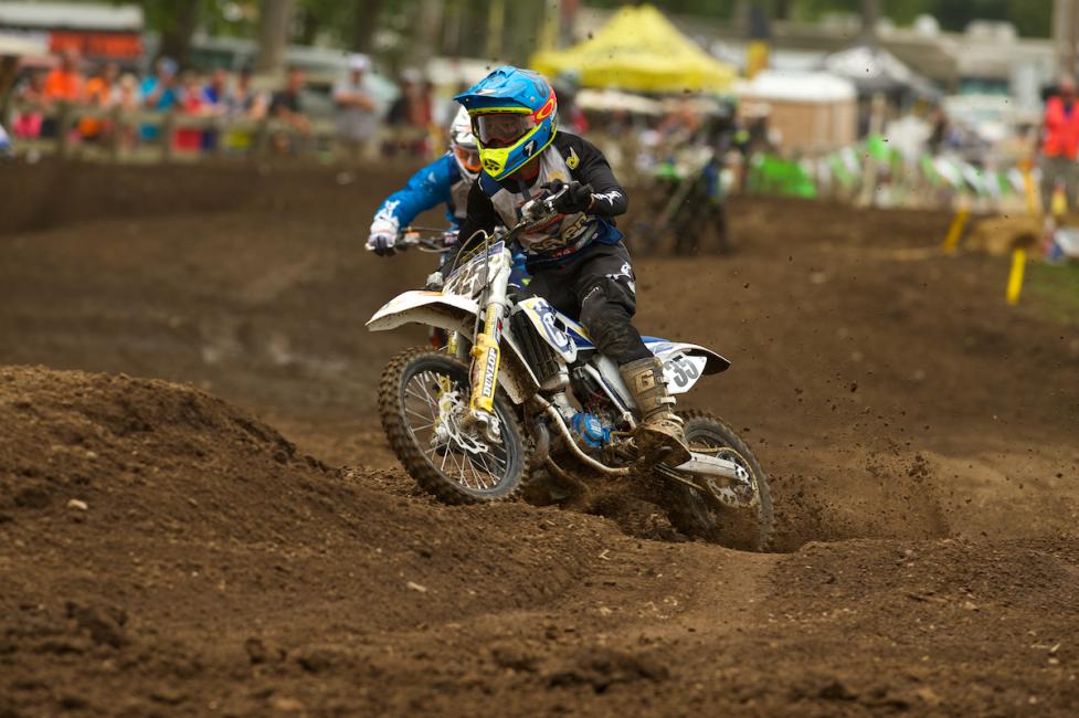 It's good to see Husqvarna riders here, like Jalek Swoll, in title contention at the ranch. 