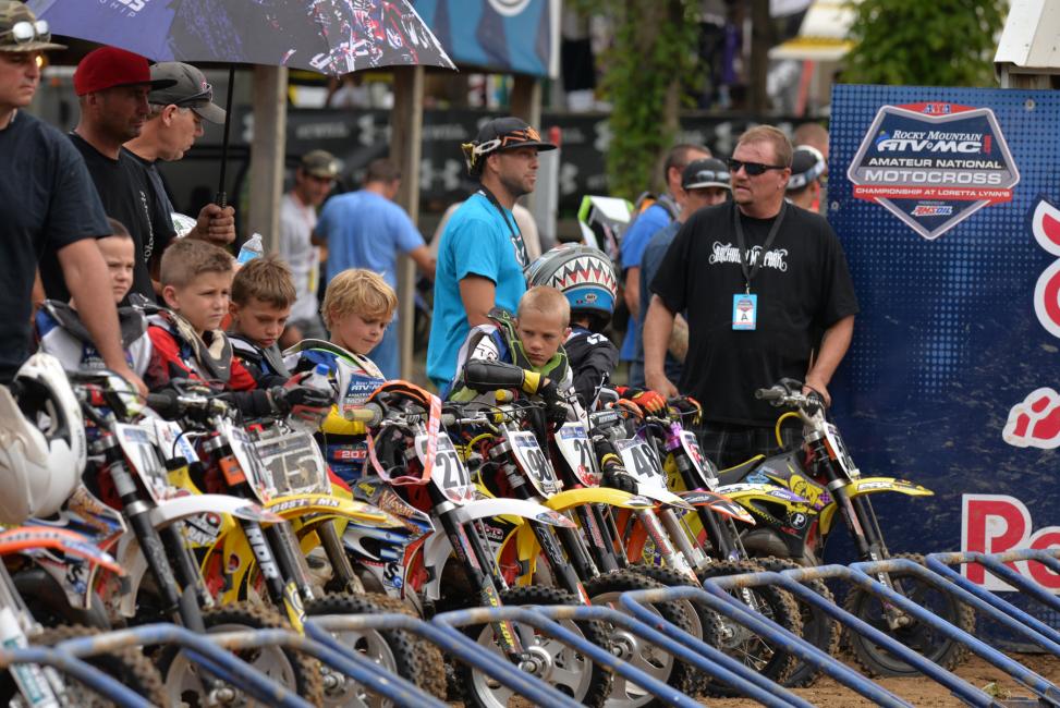 Pure focus on the starting line.  