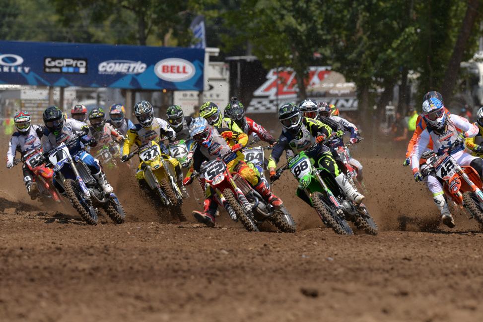 Luke Renzland (1) won the 450 A title for the second straight year.  