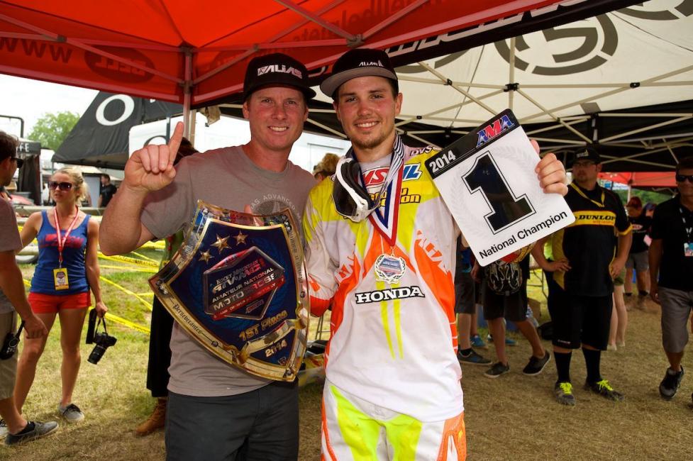 RJ Hampshire won all six of his motos at Loretta's.  