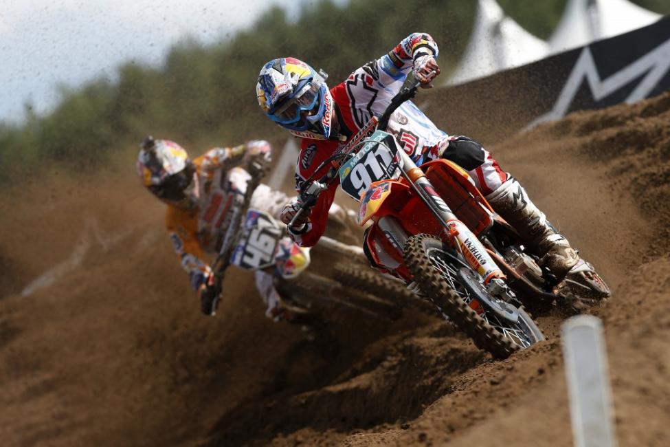Jordi Tixier is quickly approaching Jeffrey Herlings' MX2 points lead.  