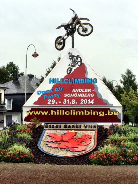 The boys were out sight-seeing in Belgium before their big race.