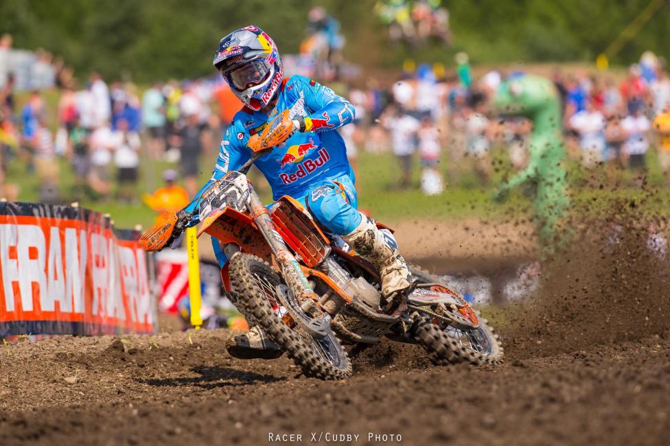 Ryan Dungey won the 450 class overall at Unadilla.