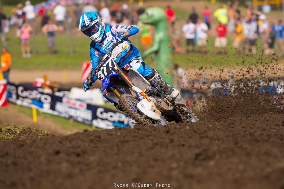 Christophe Pourcel won the overall in the 250 class at Unadilla.