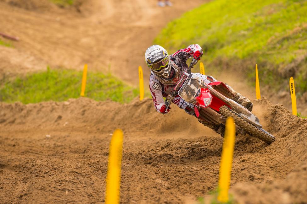 Oh, Trey has been close, and he's been trying. He finally got a moto win, and while not an overall, it probably felt just as good.