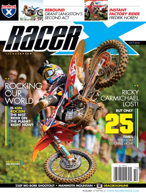 Ken Roczen graces the cover of the brand new Racer X Illustrated. 
