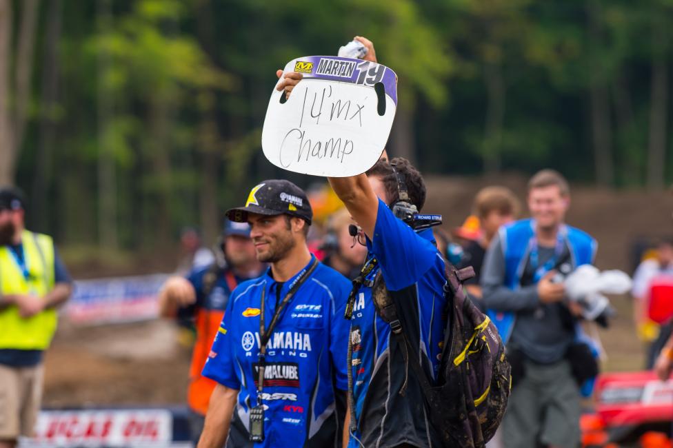 The moment you found out you just won the 250 title. 