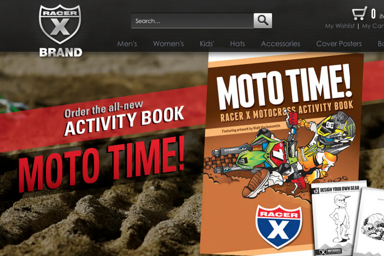 Moto Time! Racer X Motocross Activity Book