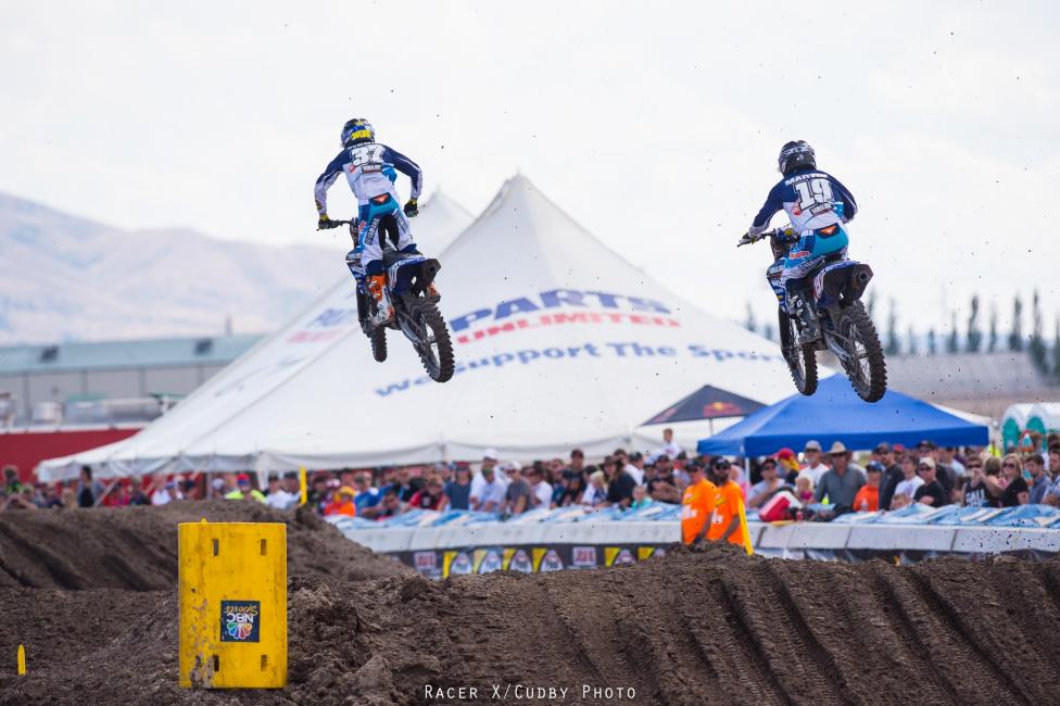 It was all Star Yamaha in the first 250 Moto.