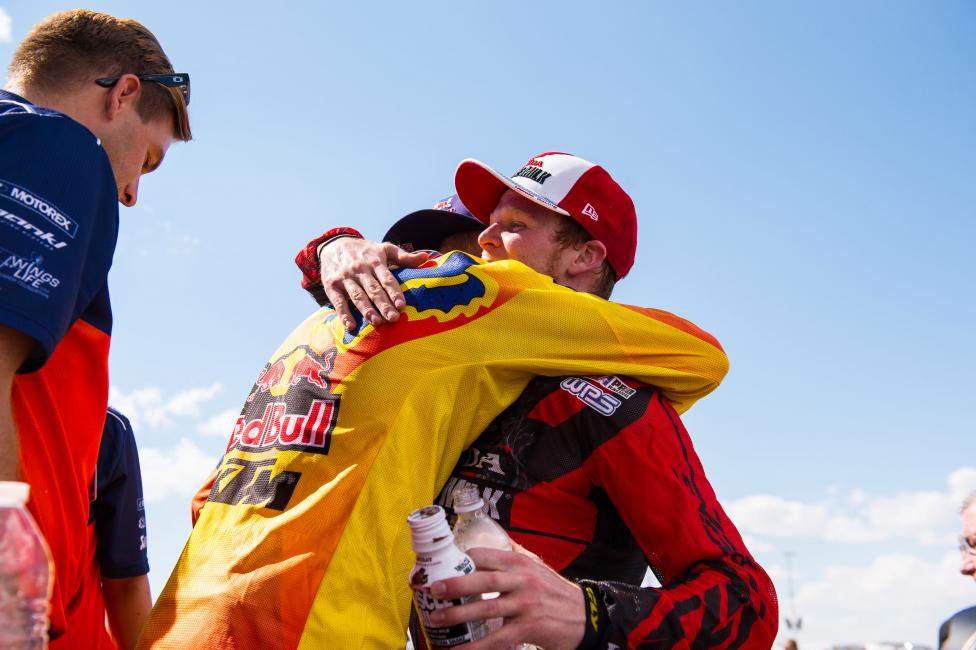 Respect between champions.  