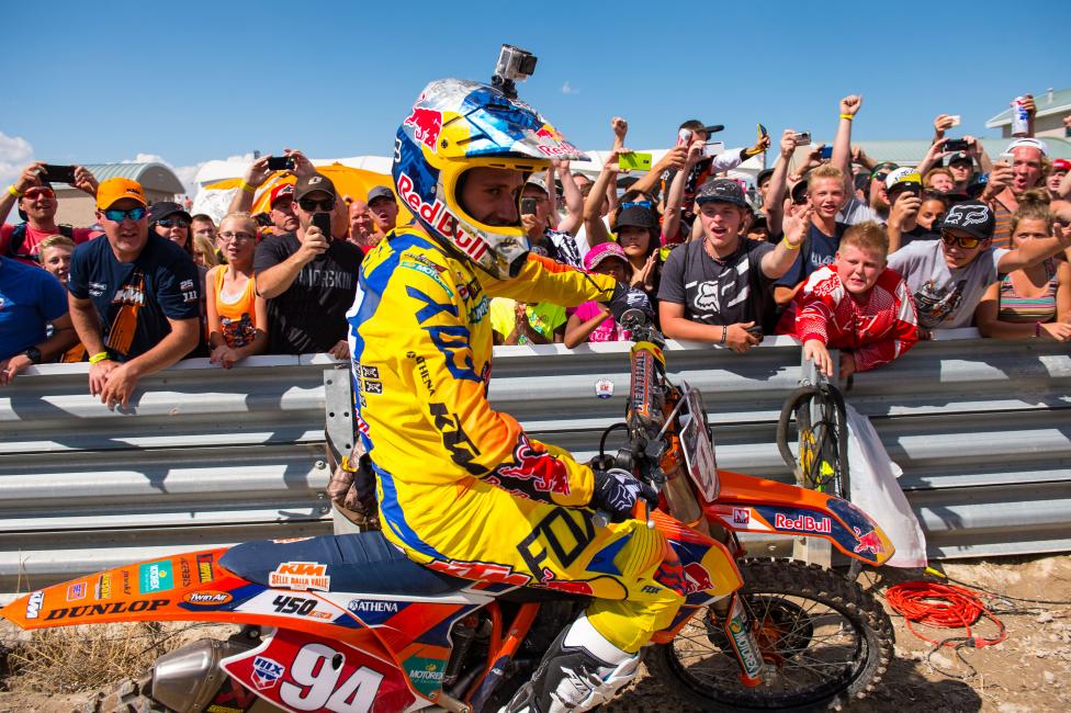 Ryan Dungey gave him a run, but Ken Roczen prevailed in the end.  