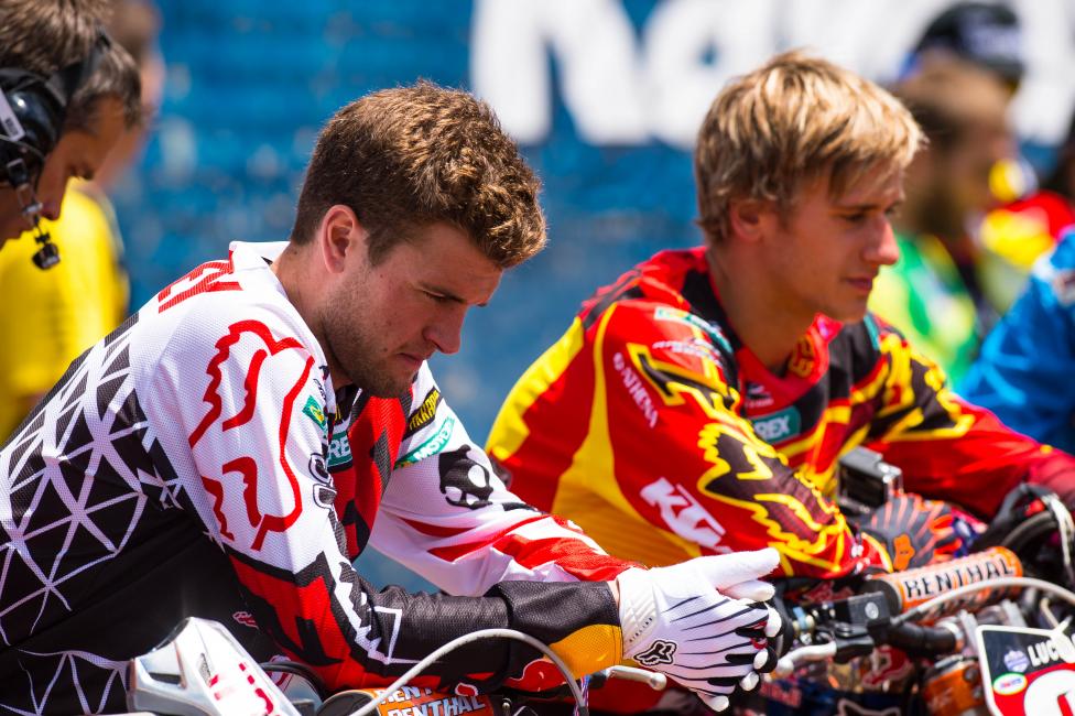 Just 5 points would separate Ryan Dungey (front) and Ken Roczen. 