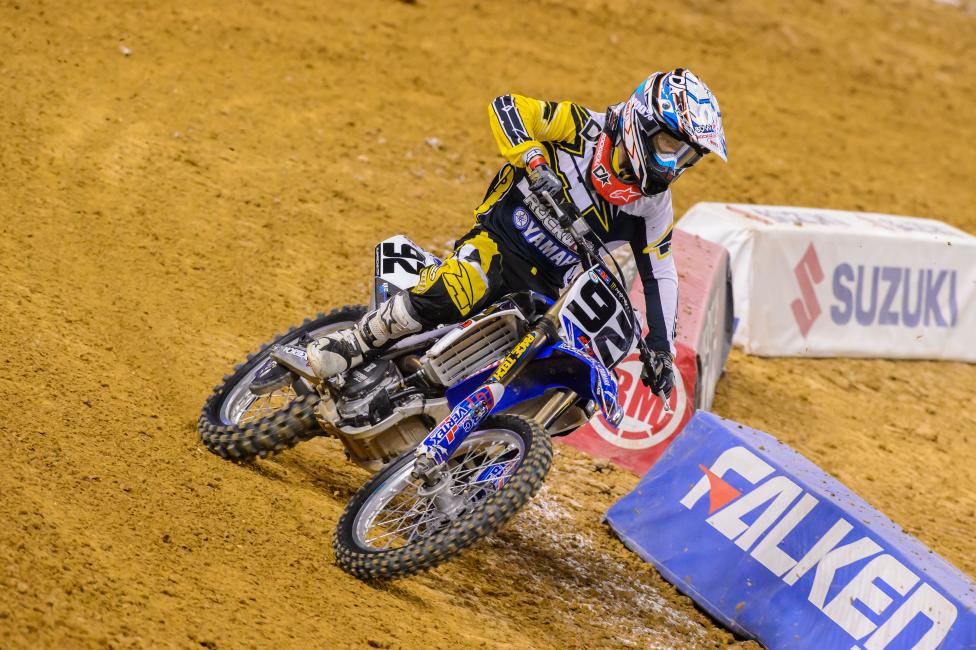 Rusk's best finish in supercross was a 16th.  