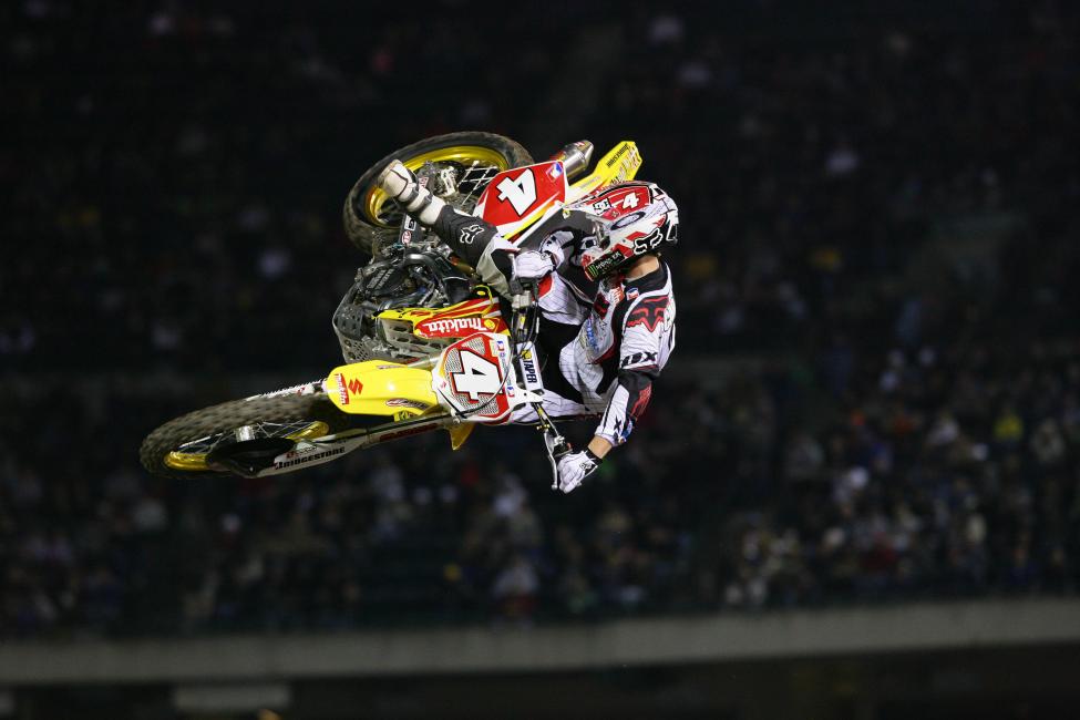 Ricky Carmichael raced half of the SX and MX races in 2007, taking the championship pressure off while still getting to race, win, get cheered for, and get paid. 