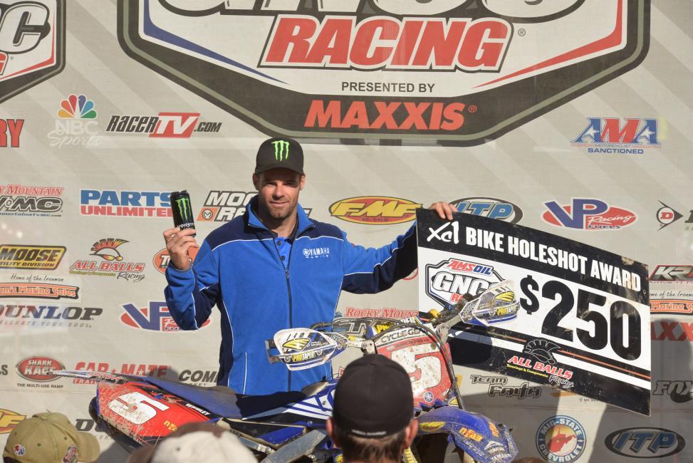 Paul Whibley captured the $250 All Balls Racing XC1 Holeshot Award