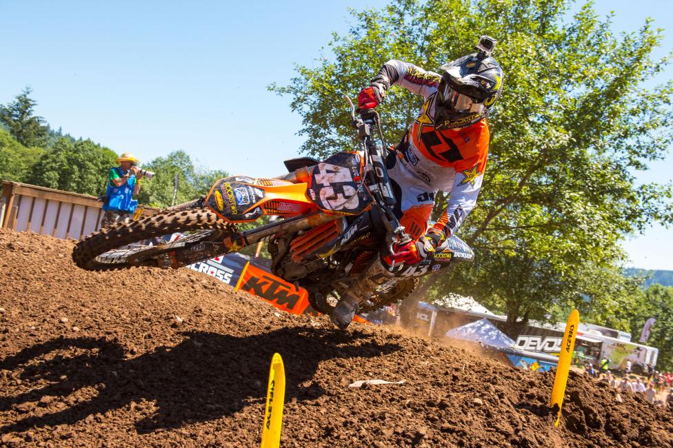 Joey Savatgy, who rode for Rockstar Energy KTM in 2014, has a good following on social media and spends time interacting with fans.