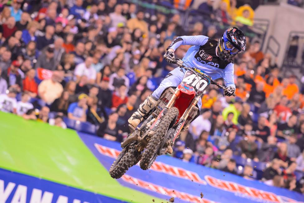 Jace Owen's rookie season in supercross was shortened due to a shoulder injury. 