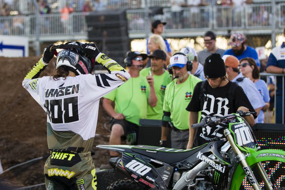 Hansen says the plan is to race the 250 and 450 Class, but that nothing is 100 percent yet.  
