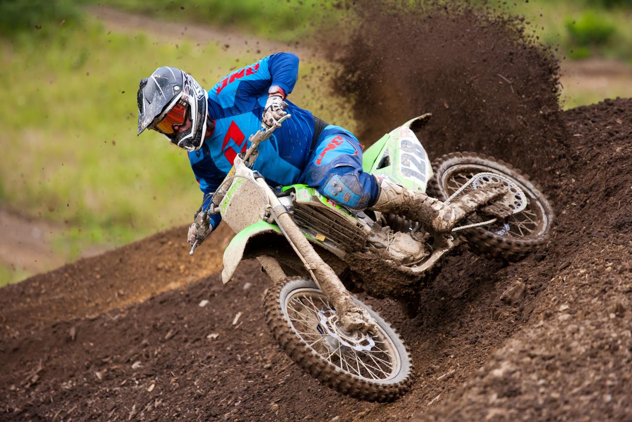 Childress spinning some laps at Burning Rock in 2013. 