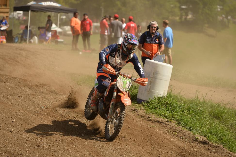 Grant Baylor won the XC2 overall at the Mountain Ridge GNCC.