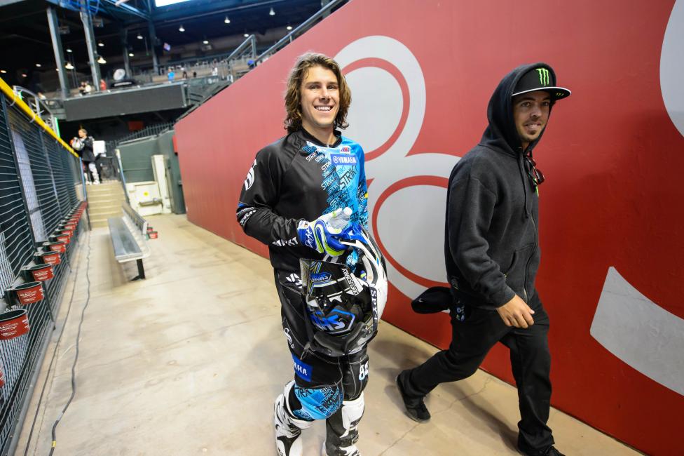 Champion finished thirteenth overall in the Monster Energy Supercross 250SX West Region in 2014.  