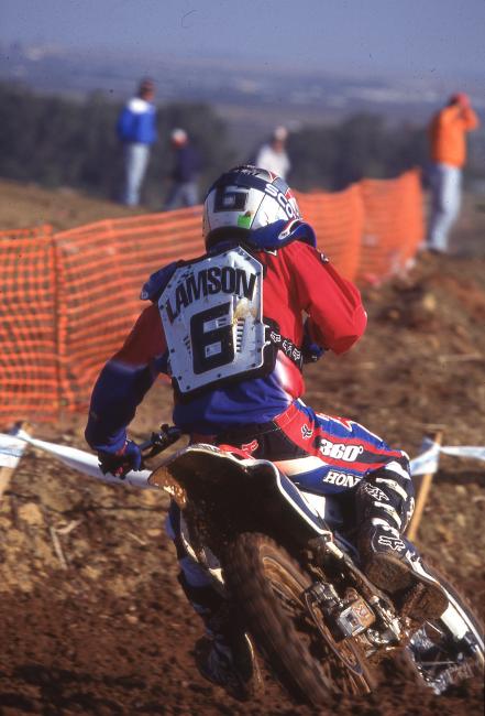 Steve Lamson won in Spain in 1996 and is currently in Latvia with Yamalube/Star Racing Yamaha's Jeremy Martin. 