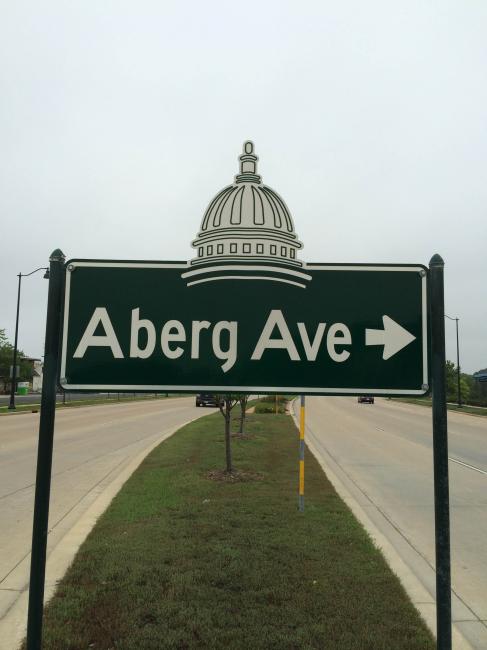 A street in Europe with the same name as two-time 500cc World Champion Bengt Aberg.