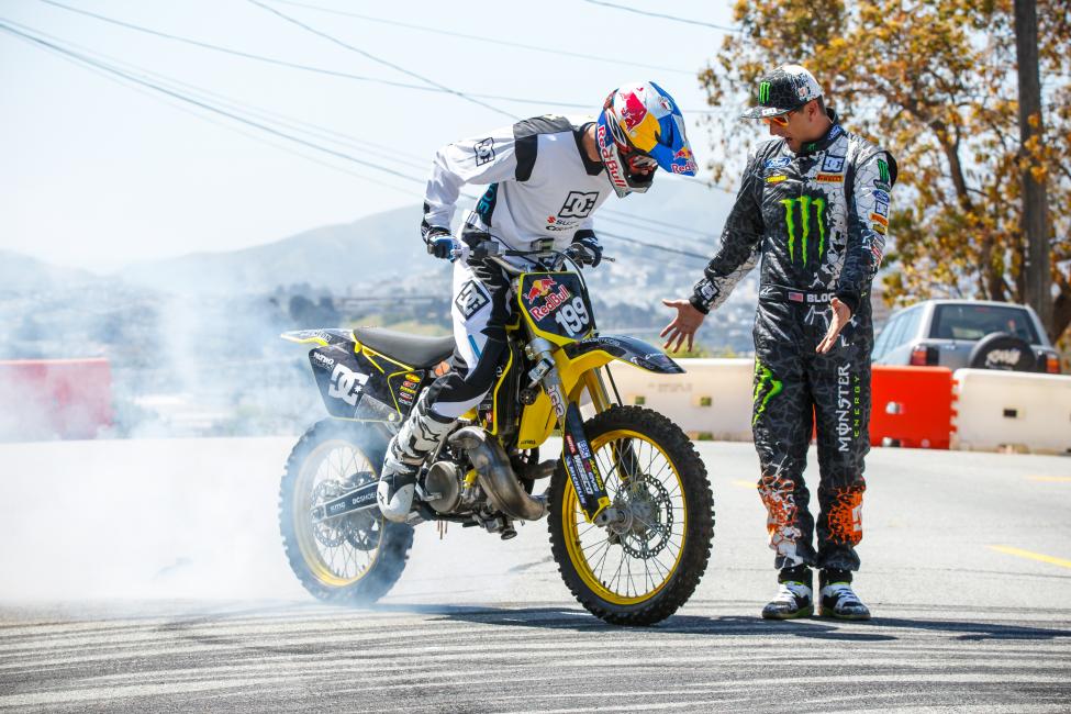 Pastrana with Ken Block.  