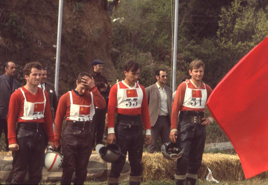The old Soviet Union team that won the 1968 Motocross des Nations. 