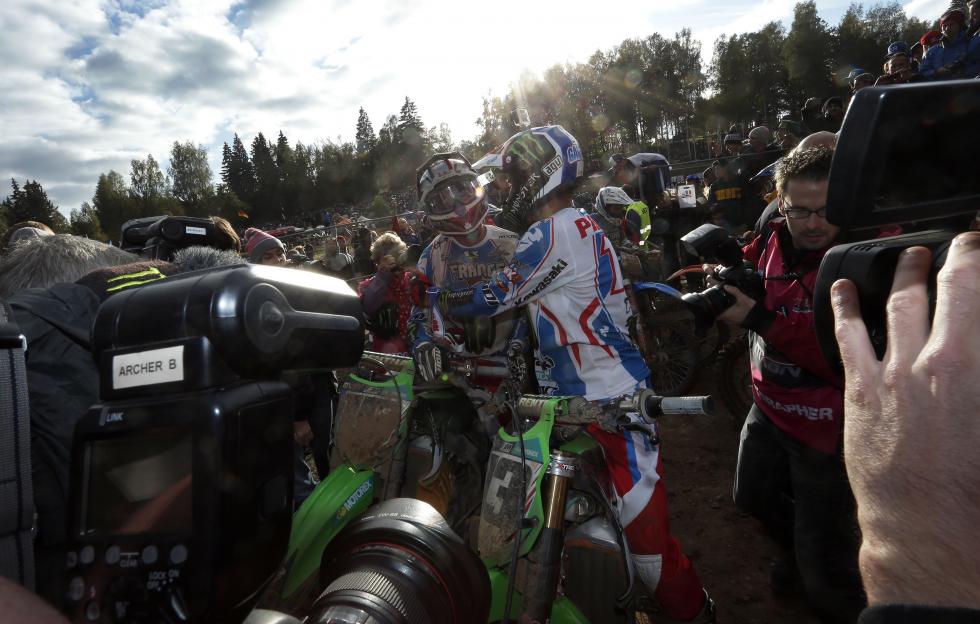 It was an all green affair in Latvia. 