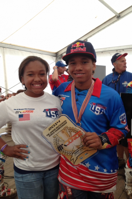 Frye was a member of the winning USA team at the FIM Junior Motocross World Championship.