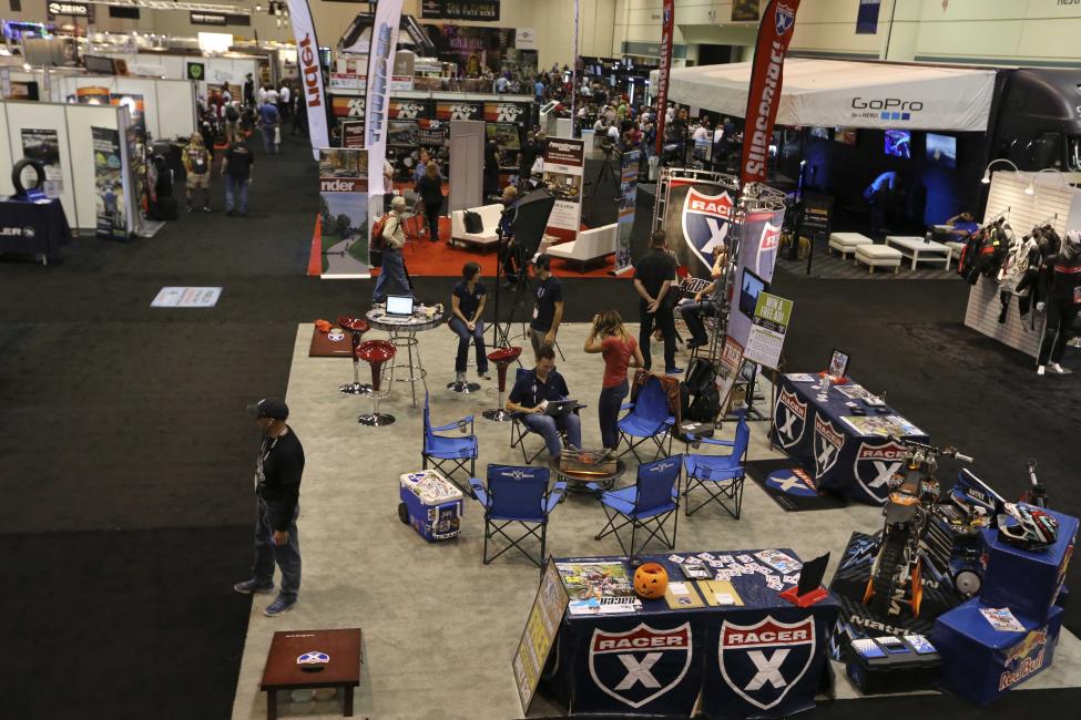 Make sure to stop by the Racer X booth on your visit.  