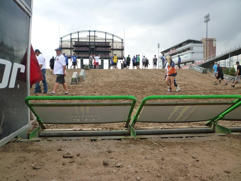 There's a roller immediately following the starting gate.
