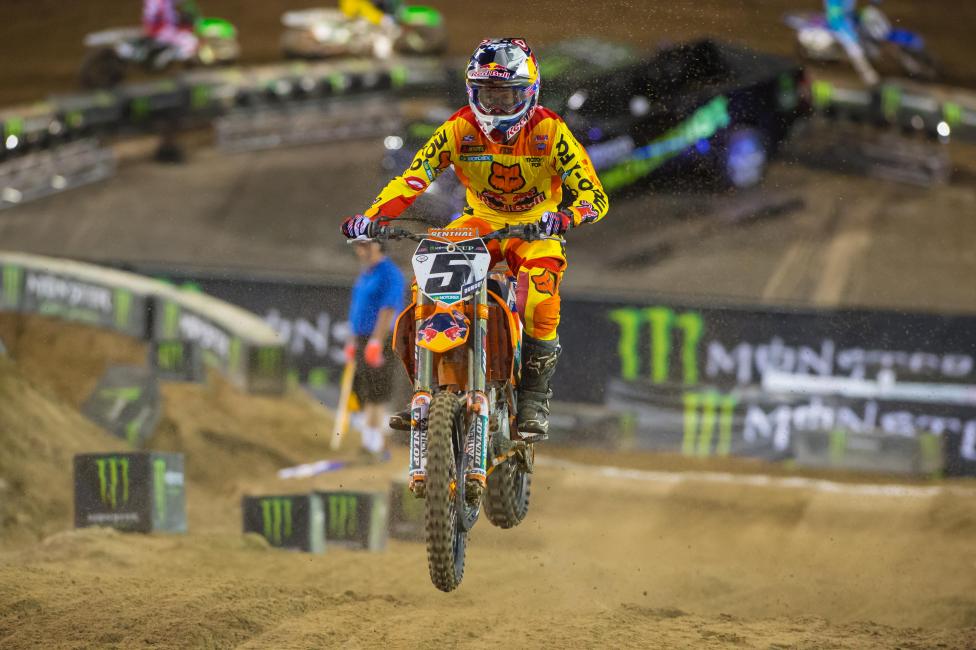 After two un-Dungey like main events, he found the podium in the final main.  