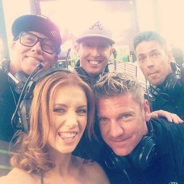 The MEC announcing team. From left: Kain, Kelly, Simanovich, Buchanan and Bowyer. 