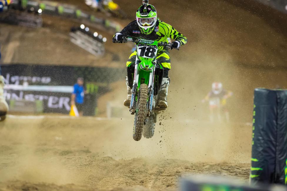 Davi Millsaps has looked good already on his KXF, a bike that won four-straight AMA SX titles. (And counting?) 