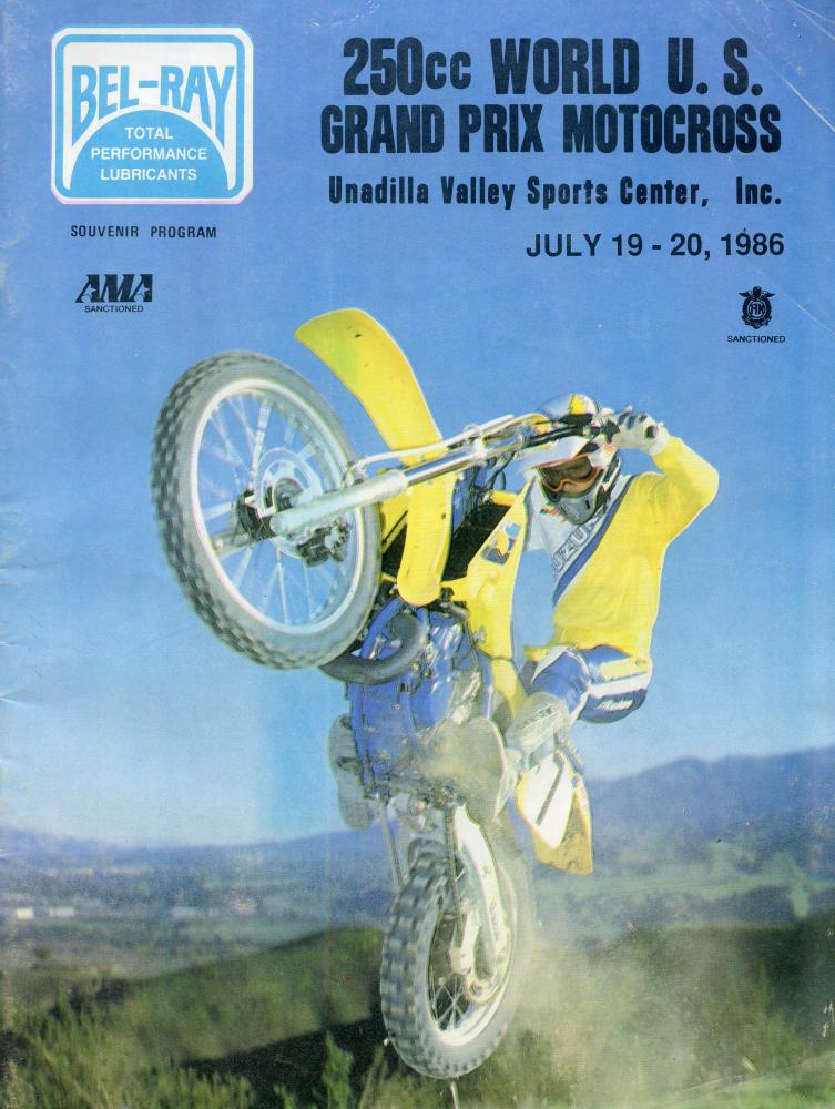 Program 1986 World USGP